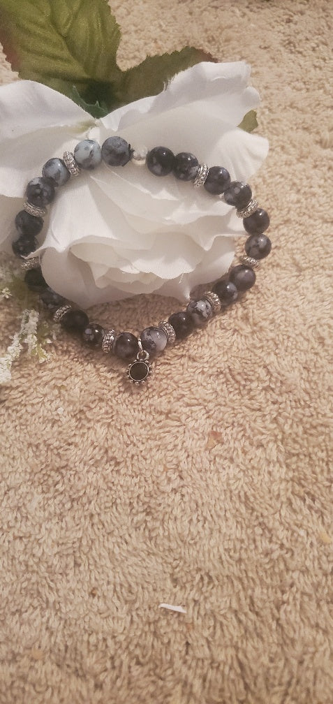 Black obsidian w/ onyx